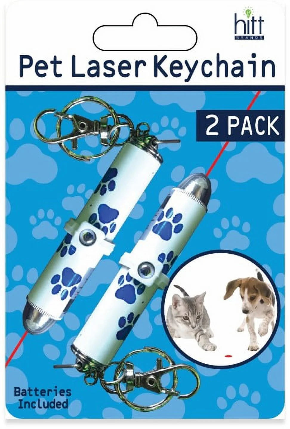 Pet Laser Exerciser Keychain Toy 2 Pack