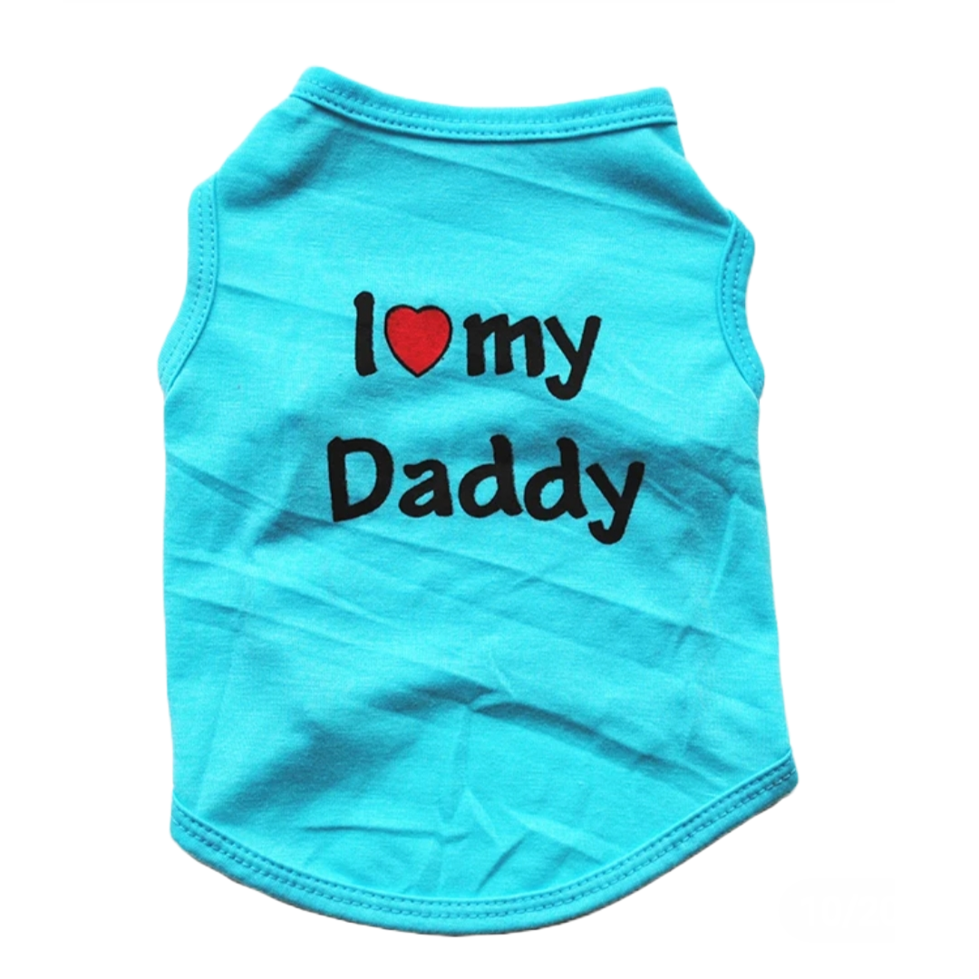 I Love My Daddy Dog Tee