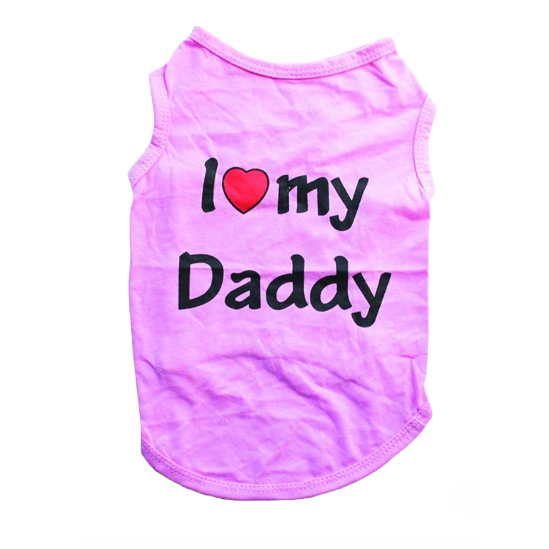 I Love My Daddy Dog Tee