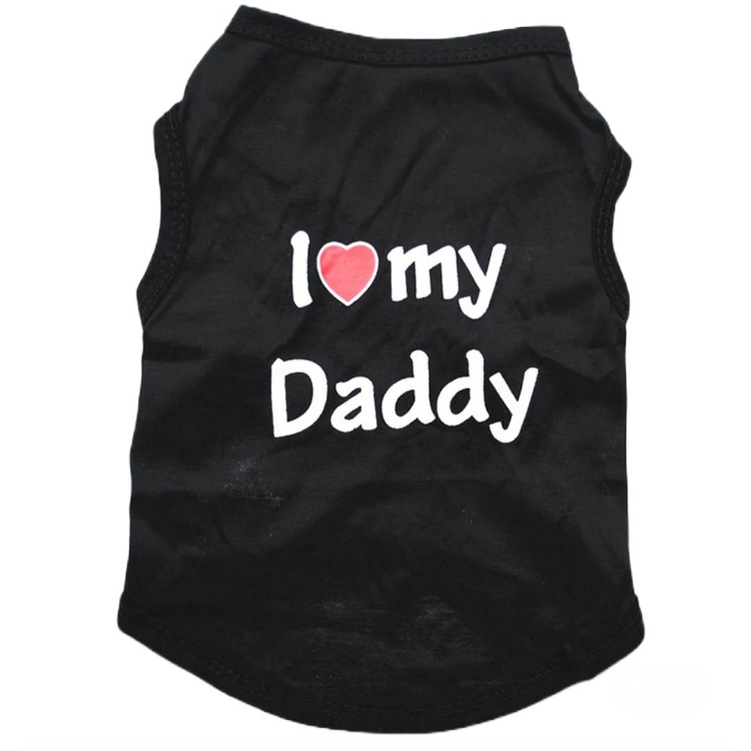 I Love My Daddy Dog Tee