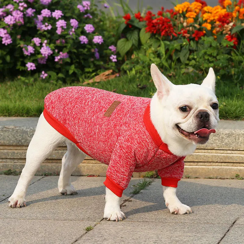 Winter Knitted Dog Pullover Sweater