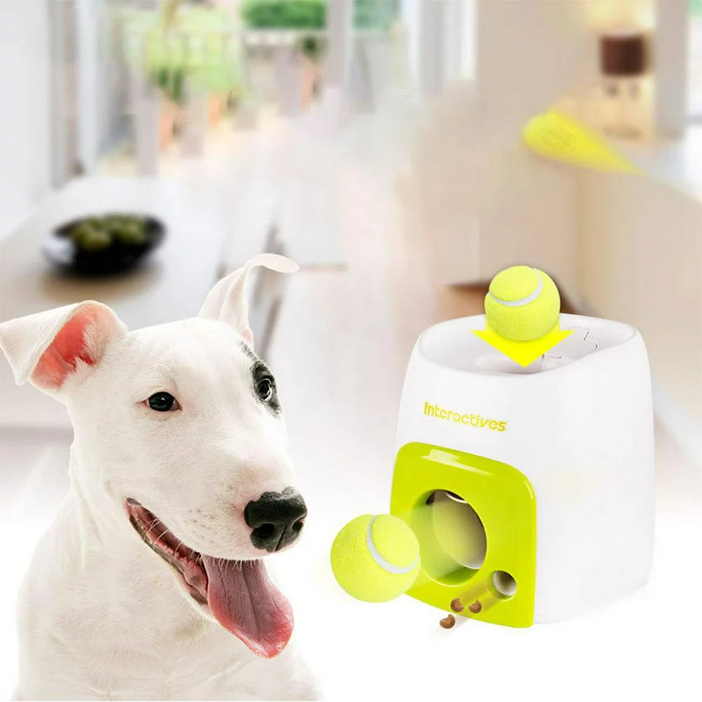 Pet Dog Interactive Toys Tennis Ball Launcher for Small to Large