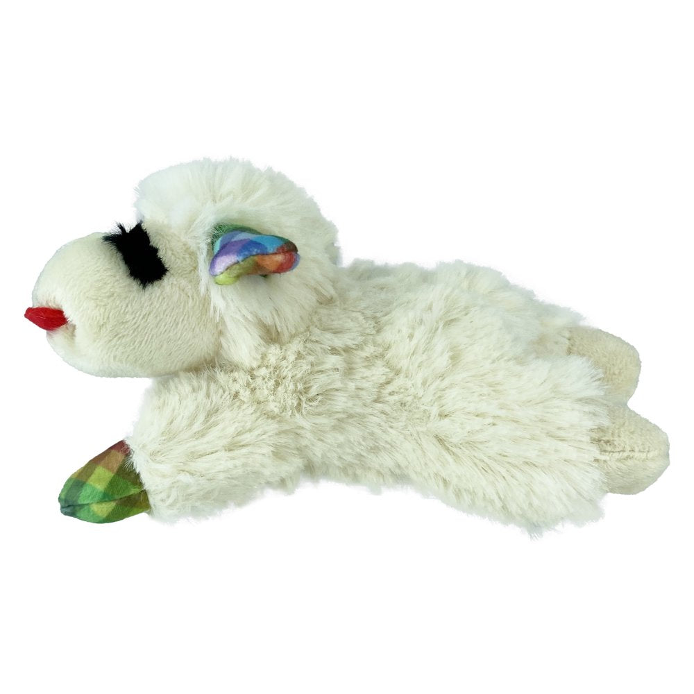 Lamb Chop Plush Dog Toy, Small, Plaid