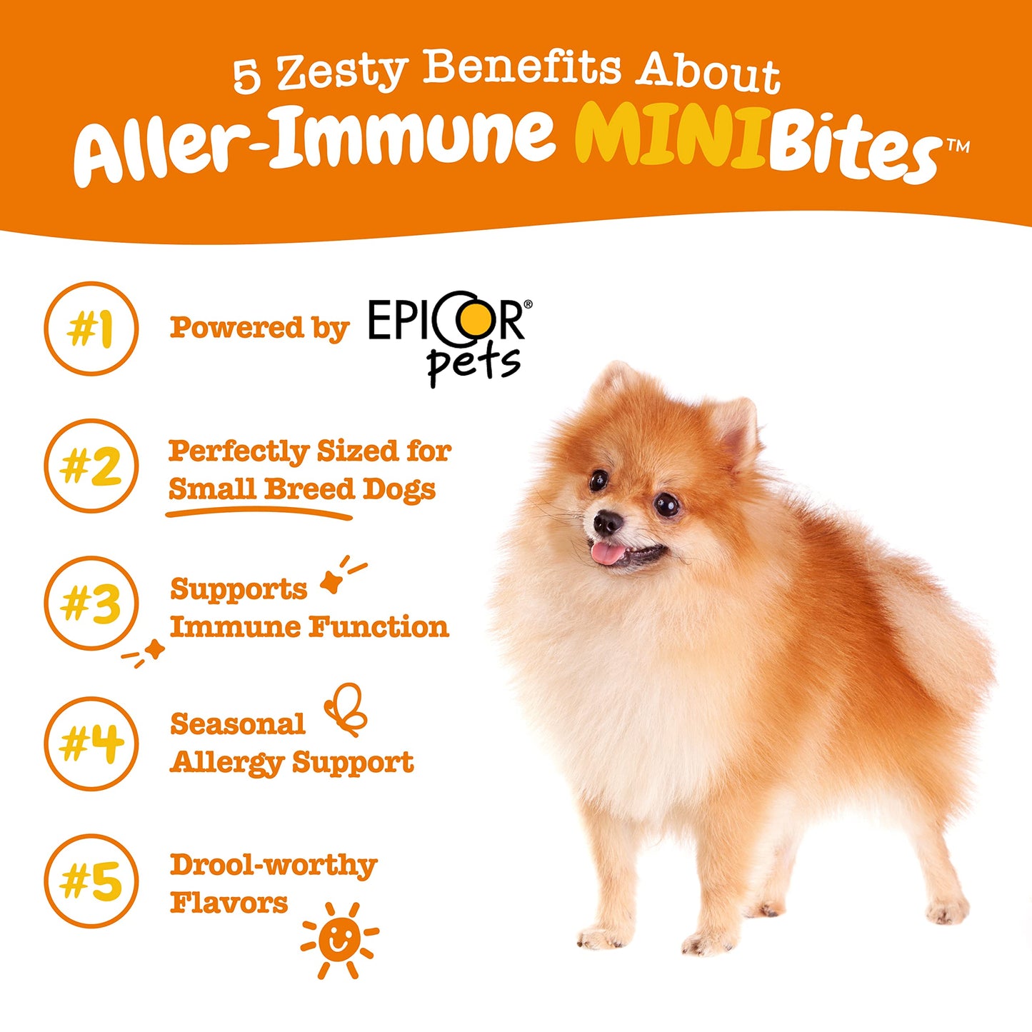 Zesty Paws Dog Allergy Relief - Anti Itch Supplement - Omega 3 Probiotics for Dogs - Digestive Health - Soft Chews for Skin & Seasonal Allergies - with Epicor Pets - Lamb - 90 Count