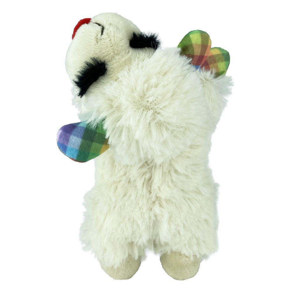 Lamb Chop Plush Dog Toy, Small, Plaid