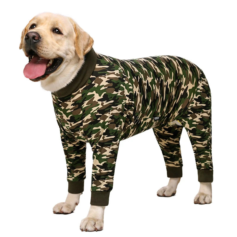 Cartoon Print Cotton Pajamas For Dogs