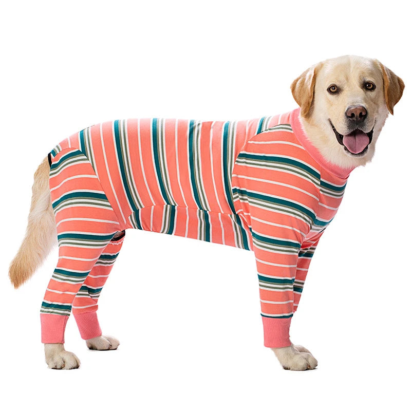 Cartoon Print Cotton Pajamas For Dogs