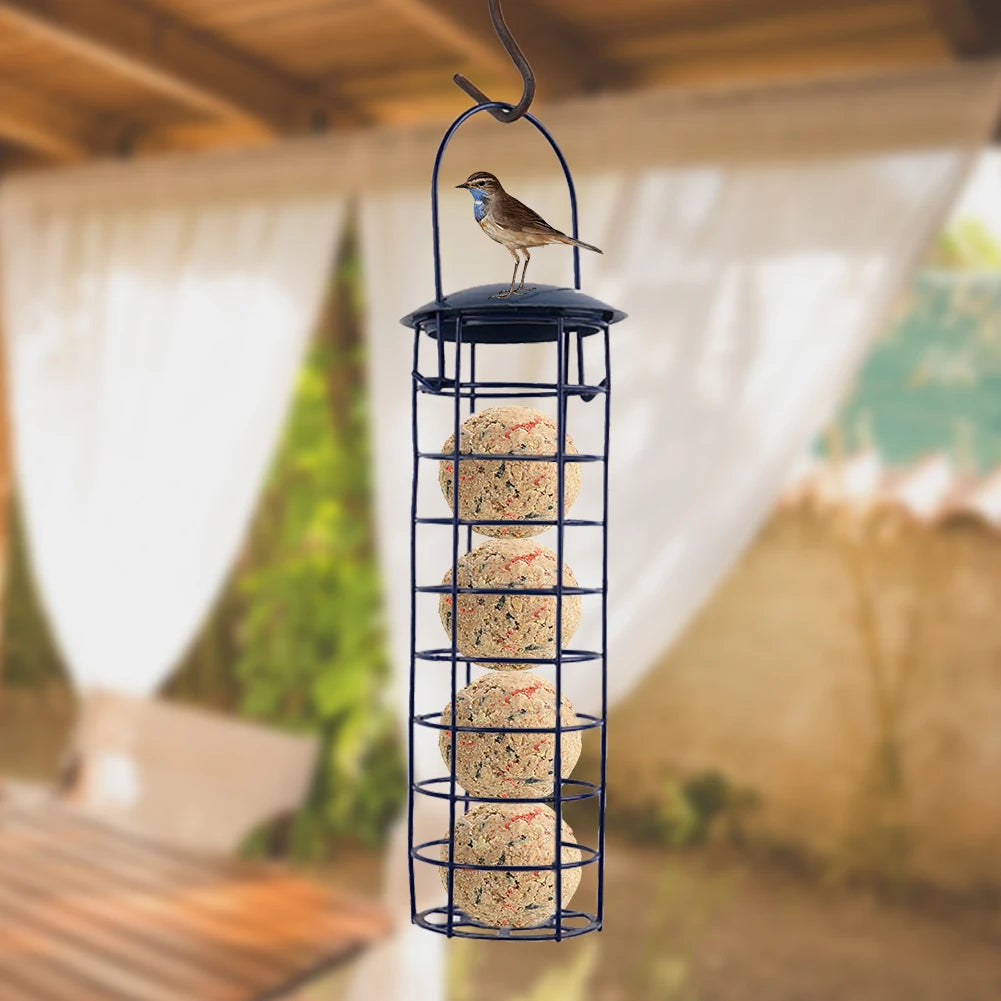 Bird Feeder Dumpling Grease Ball Outdoor Tree Hanging Bird Feeder Food Dispenser For For The Year-round Feeding Small Wild Birds