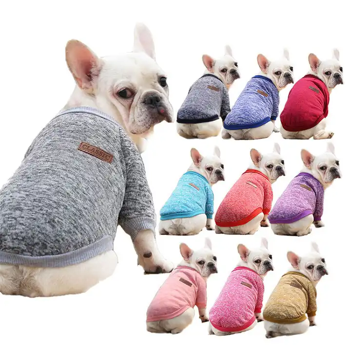 Winter Knitted Dog Pullover