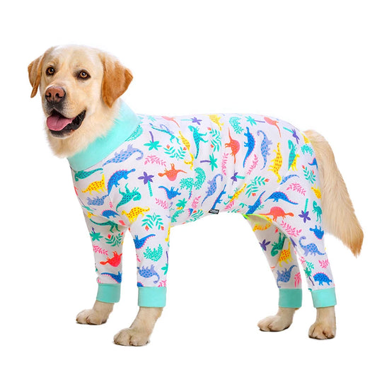 Cartoon Print Cotton Pajamas For Dogs