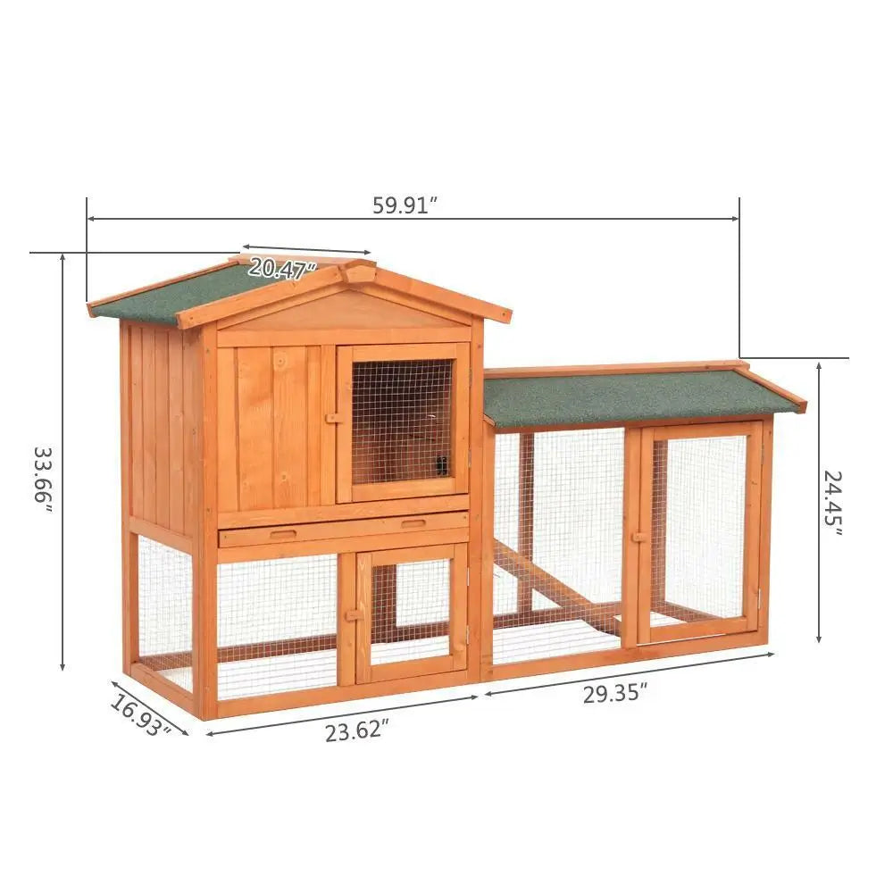 61" Wooden Chicken Coop