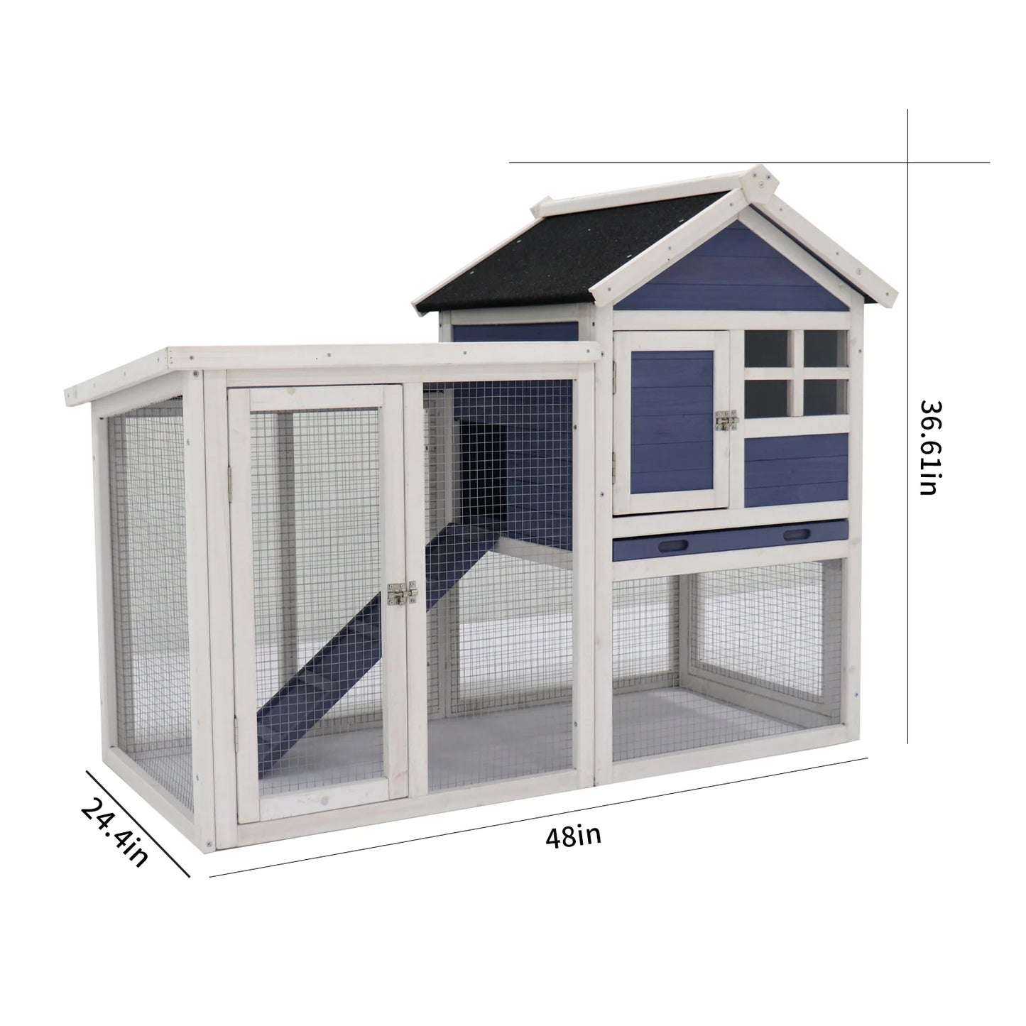 Deluxe Wooden Chicken Coop, Hen House