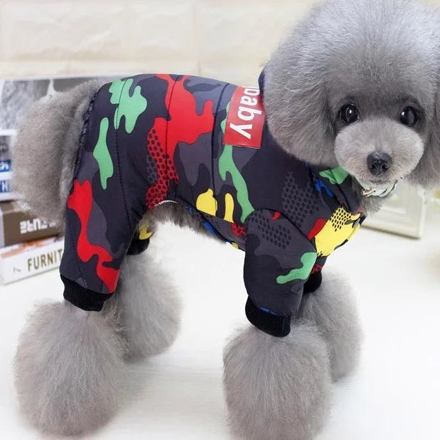 Dog Jumpsuit Thicken Warm Winter Dog Clothes for Small Dogs