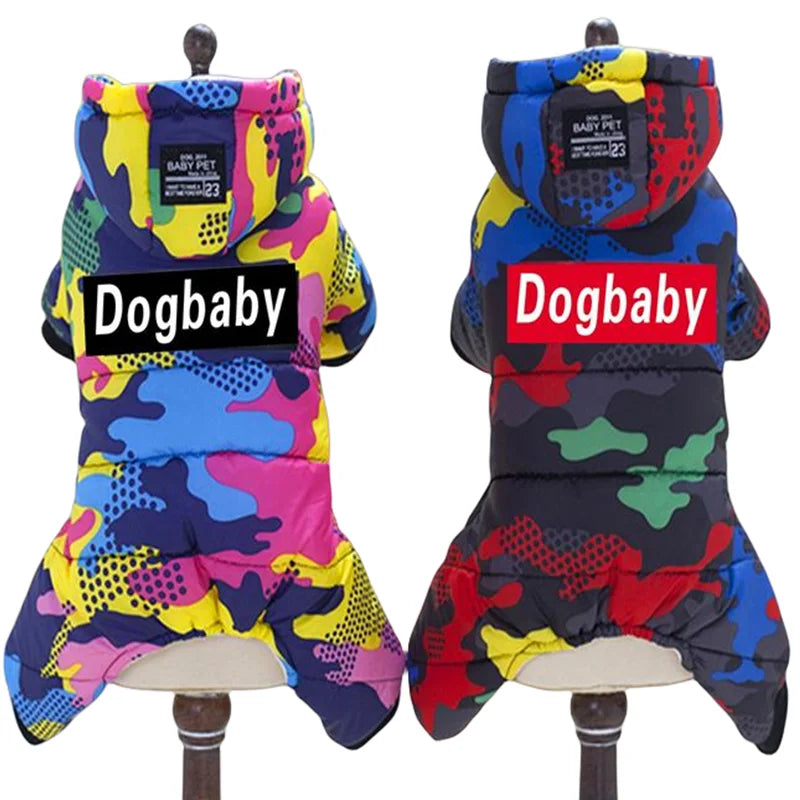 Dog Jumpsuit Thicken Warm Winter Dog Clothes for Small Dogs