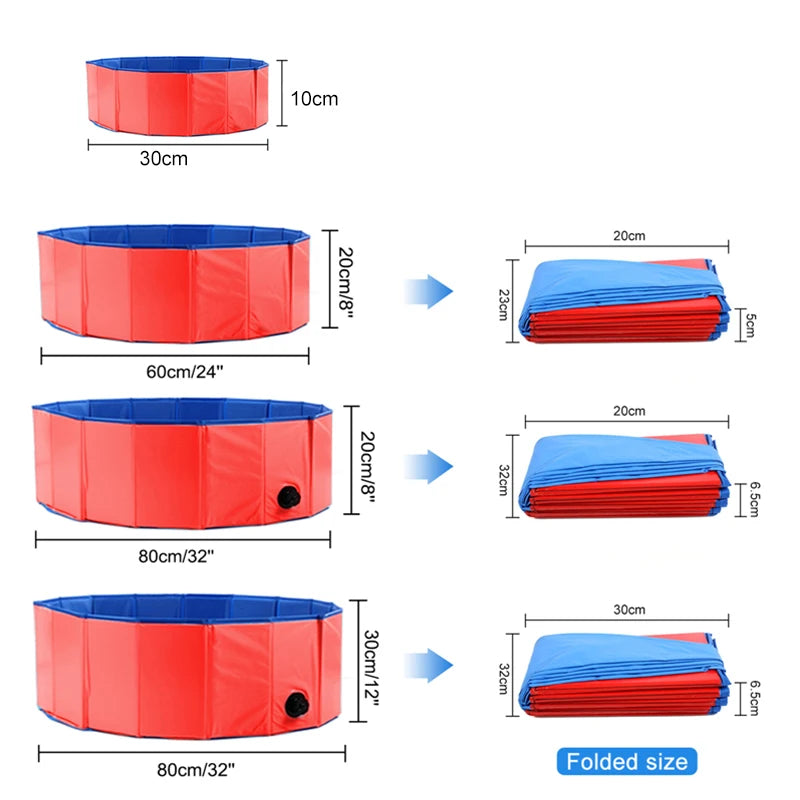 Foldable Dog Pool OR Pet Bathtub