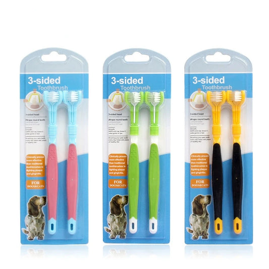 Dog 3 Sided Pet Tooth Brush