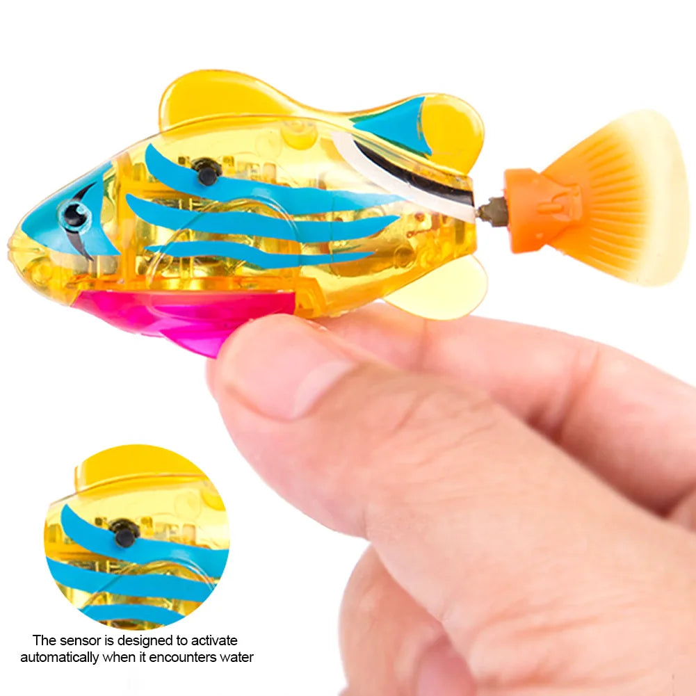 LED cat interactive electric fish cat toy