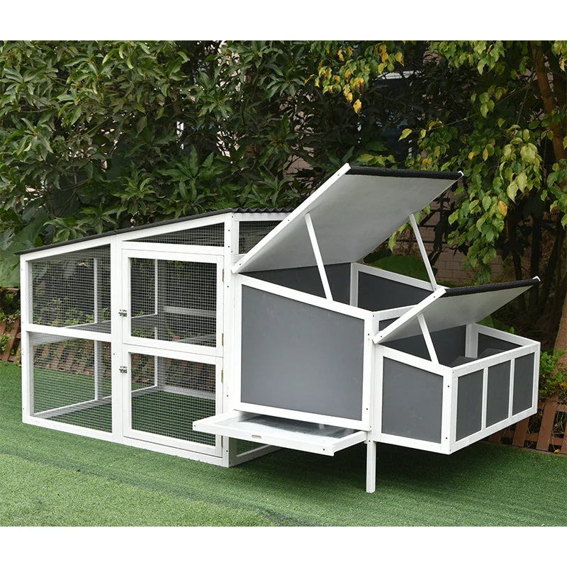 Chicken Hen House Outdoor Pen Hutch Enclosure