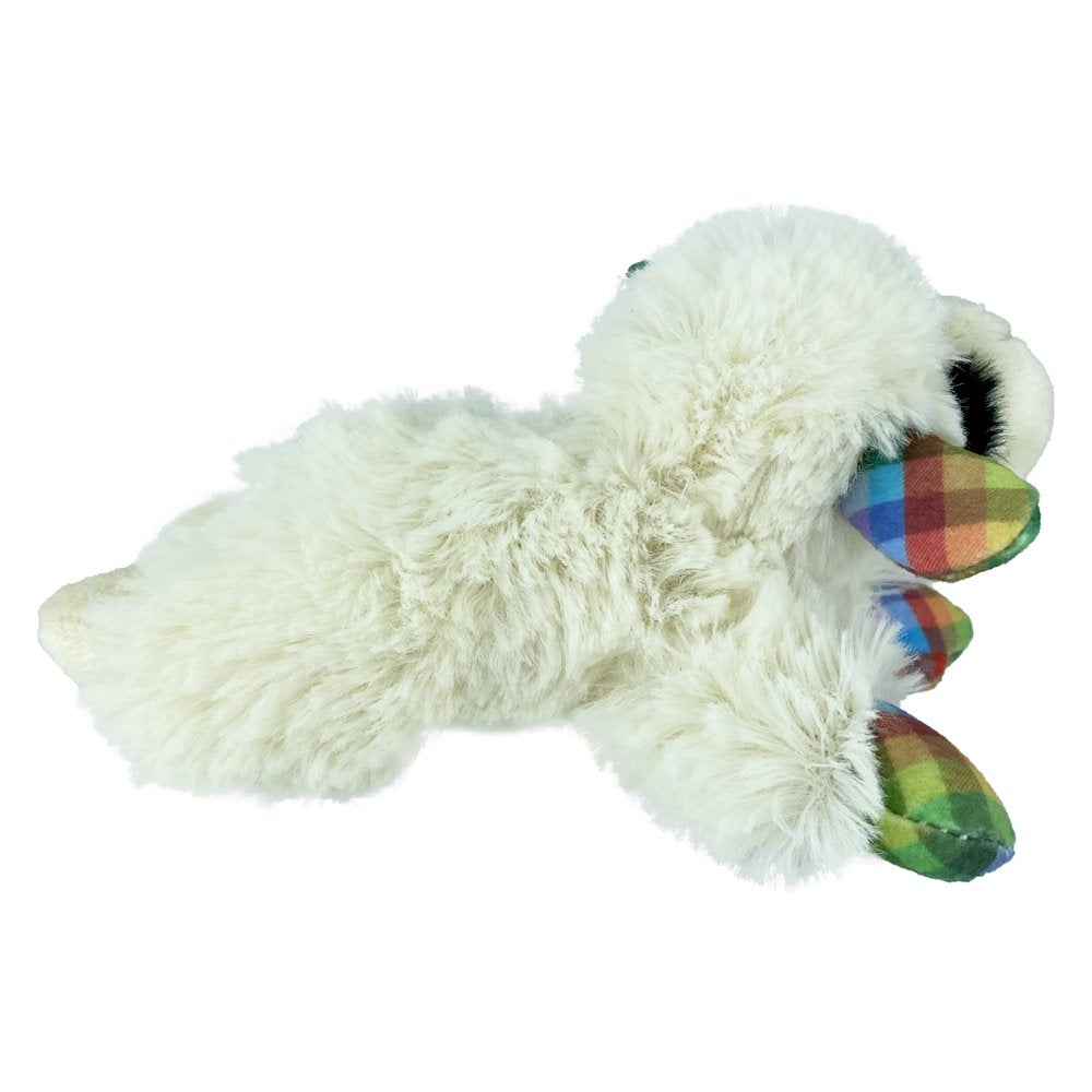 Lamb Chop Plush Dog Toy, Small, Plaid