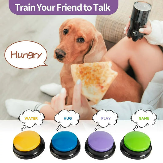 Recordable Pet Starter Talking Speaking Buttons Dog Training Communication Toys Interactive Toys for Cat Dog 1PCS