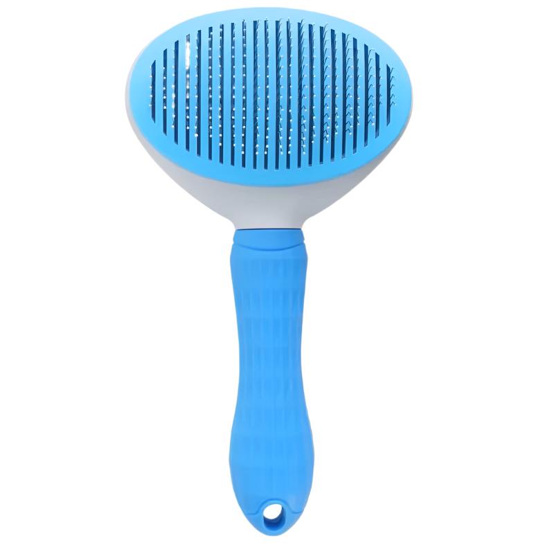 Ergonomic Pet Grooming Brush For Easy Tangle Matted Undercoat Fur Removal