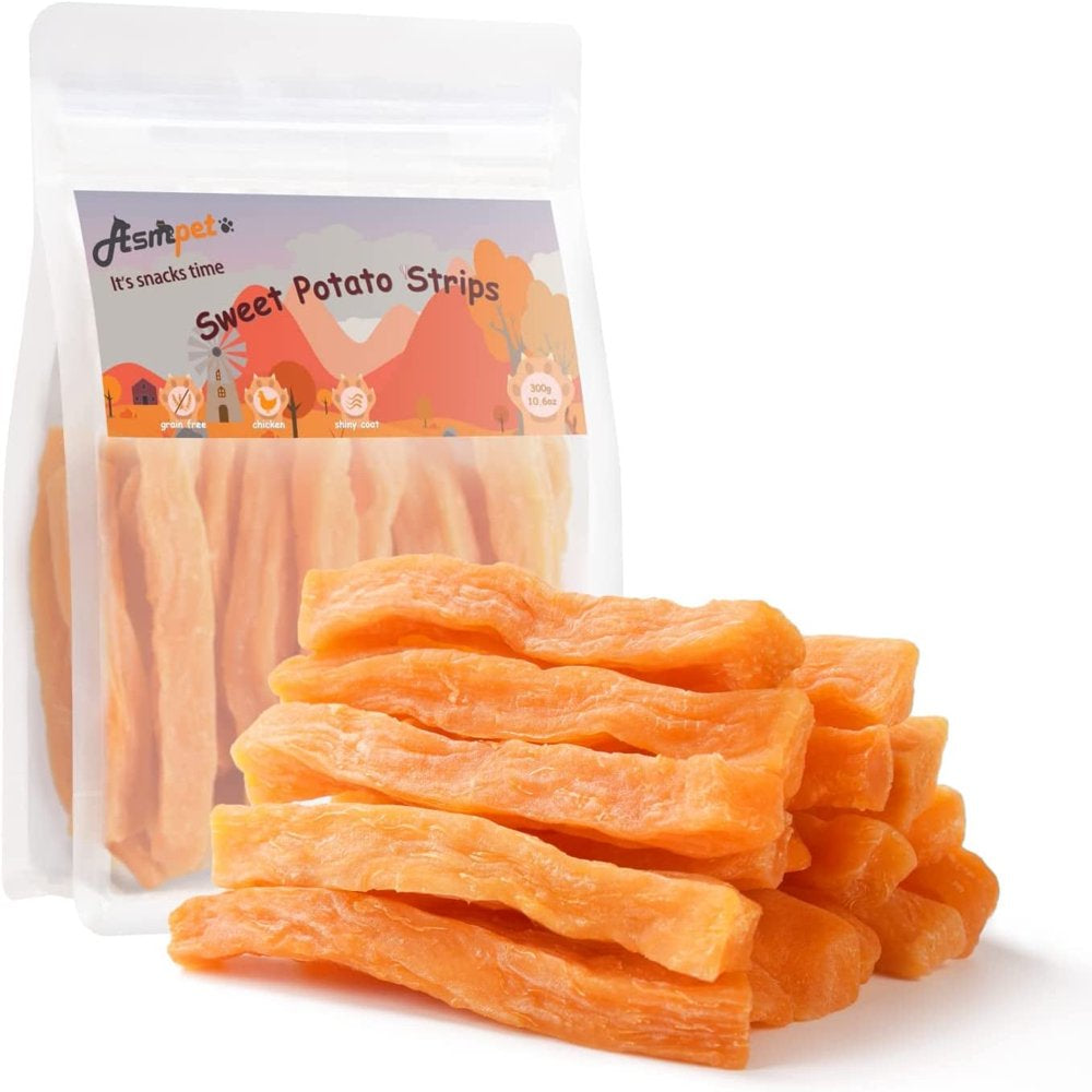 Sweet Potato Dog Treats, Skinless Sweet Potato Chews for Dogs, 11Oz