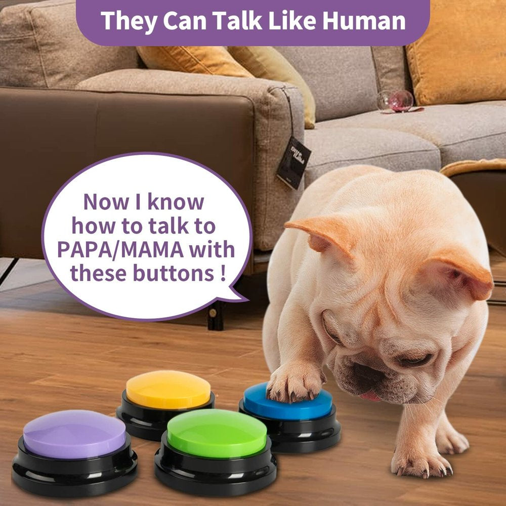 Recordable Pet Starter Talking Speaking Buttons Dog Training Communication Toys Interactive Toys for Cat Dog 1PCS