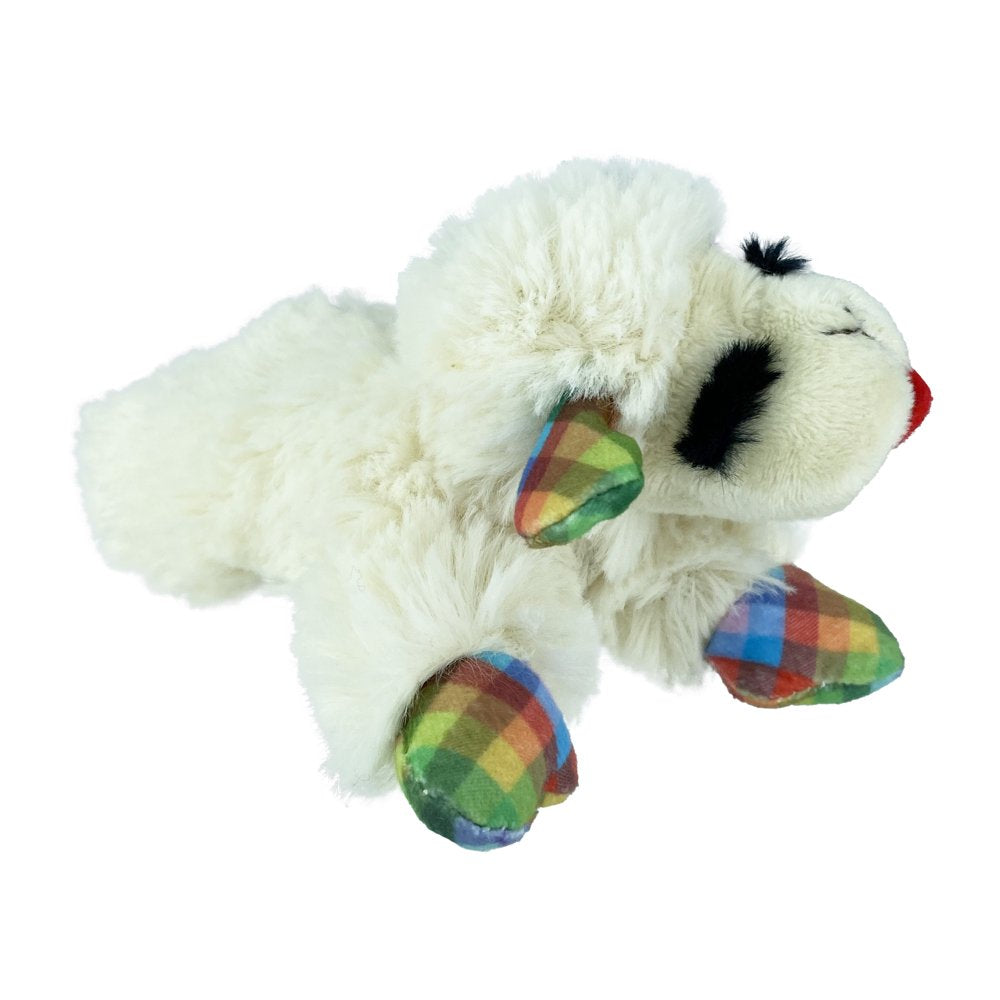 Lamb Chop Plush Dog Toy, Small, Plaid