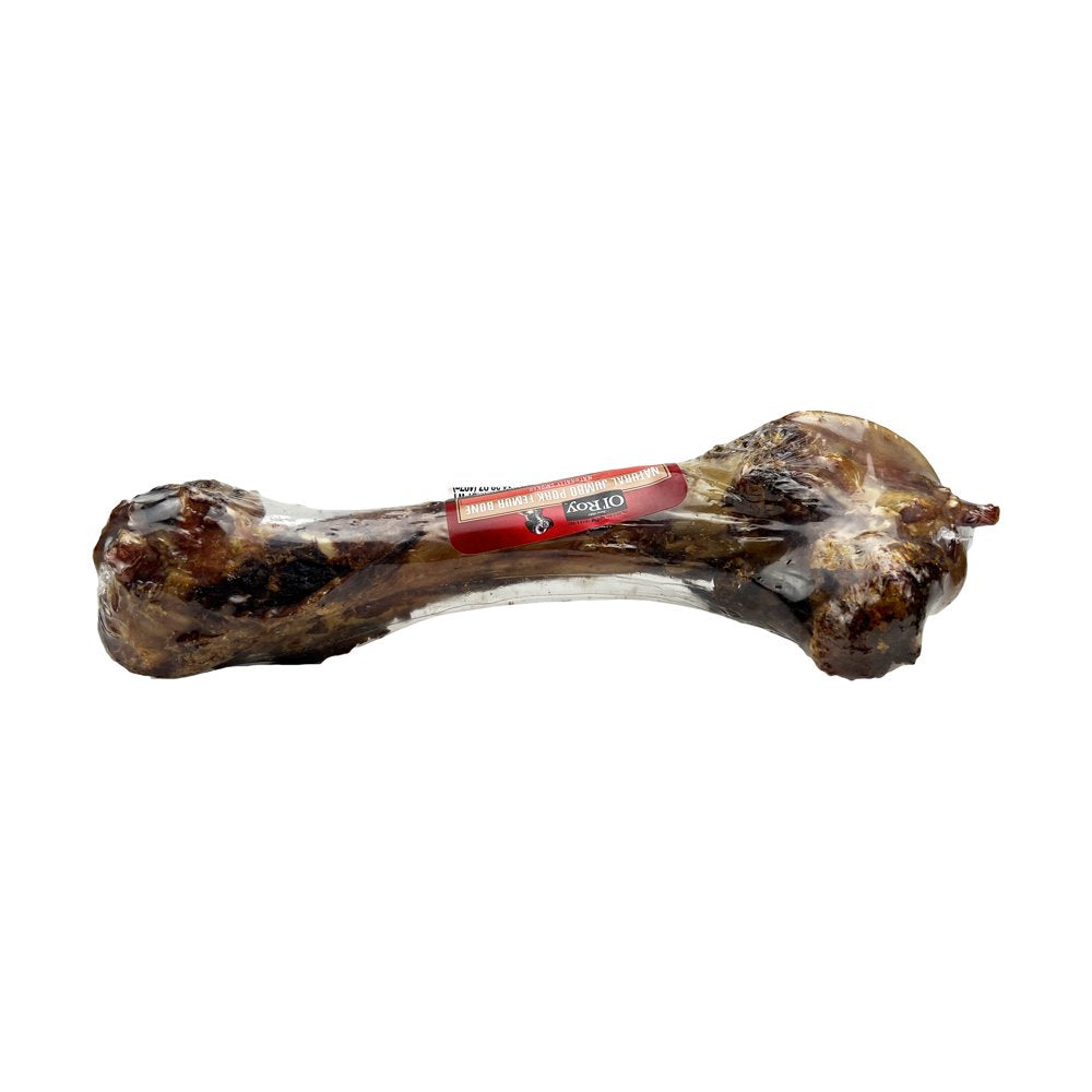 Natural Jumbo Pork Femur Chew for Dogs, 1 Count, 14.38 Oz