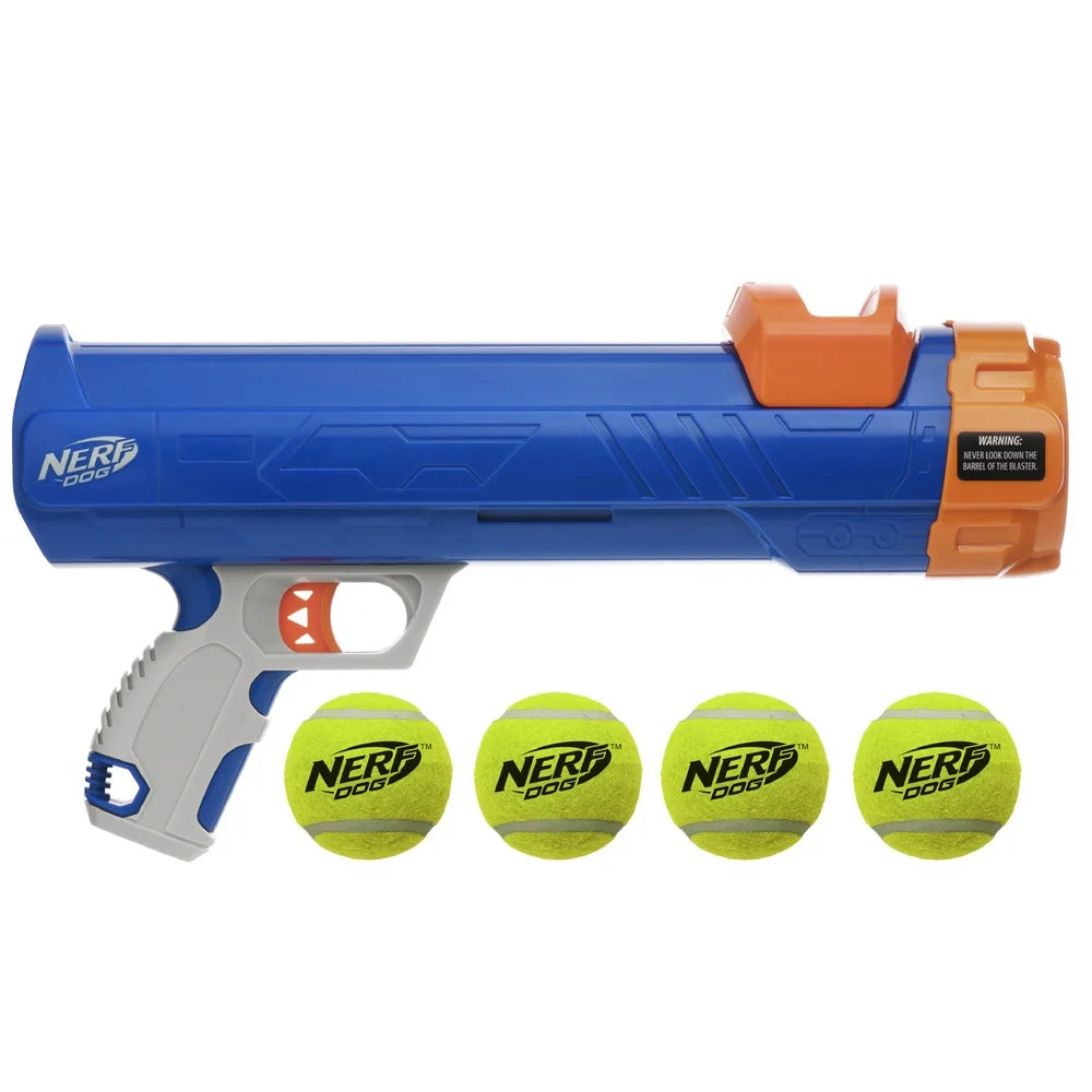 16” Tennis Ball Blaster Dog Toy with 4 Balls