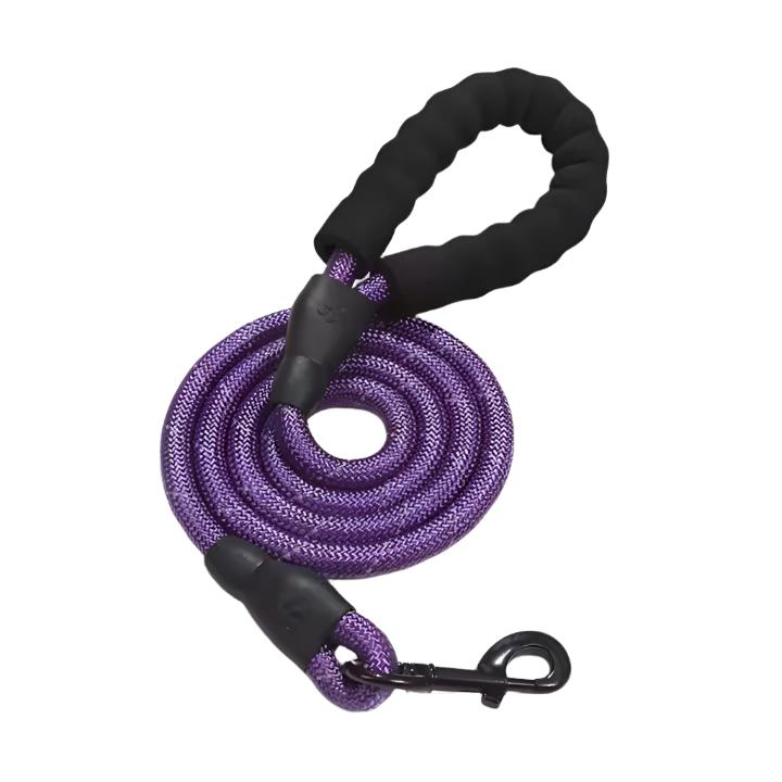 5' Soft Handle Reflective Braided Nylon Rope Dog Leash