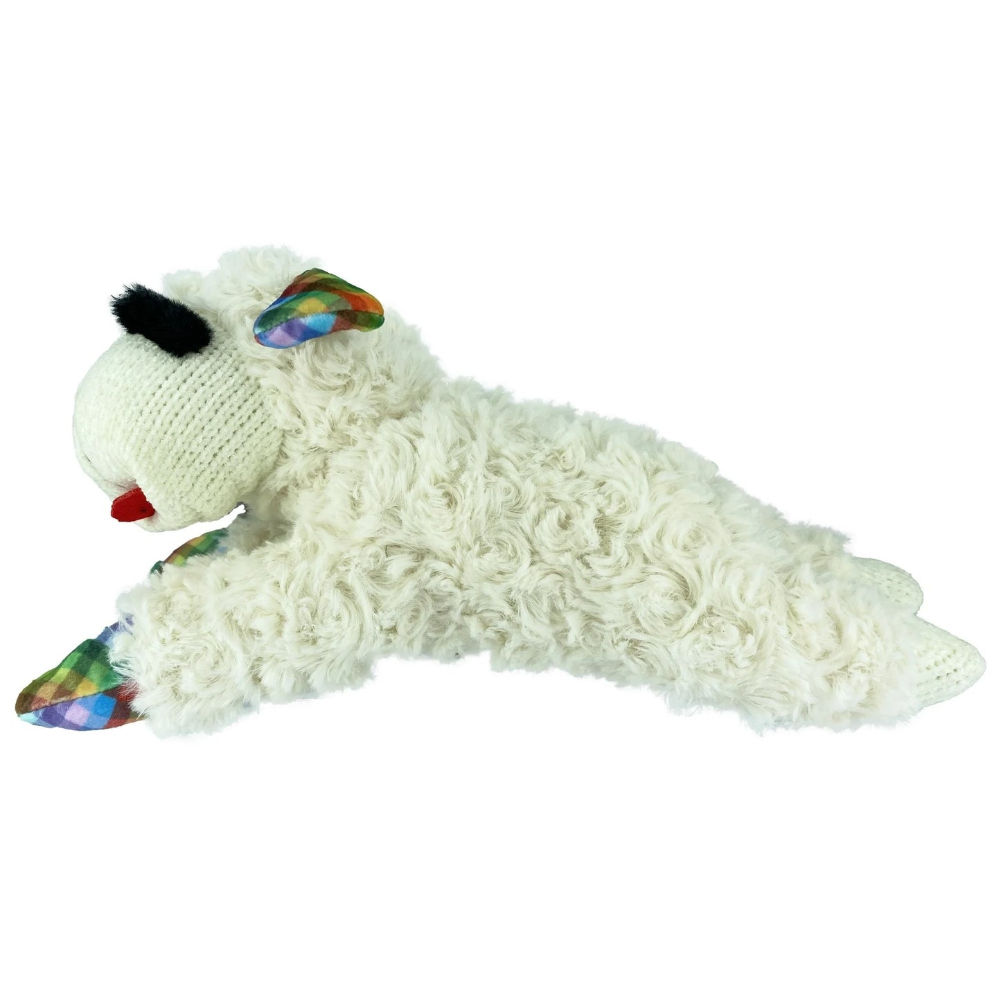 Lamb Chop Plush Dog Toy, Small, Plaid