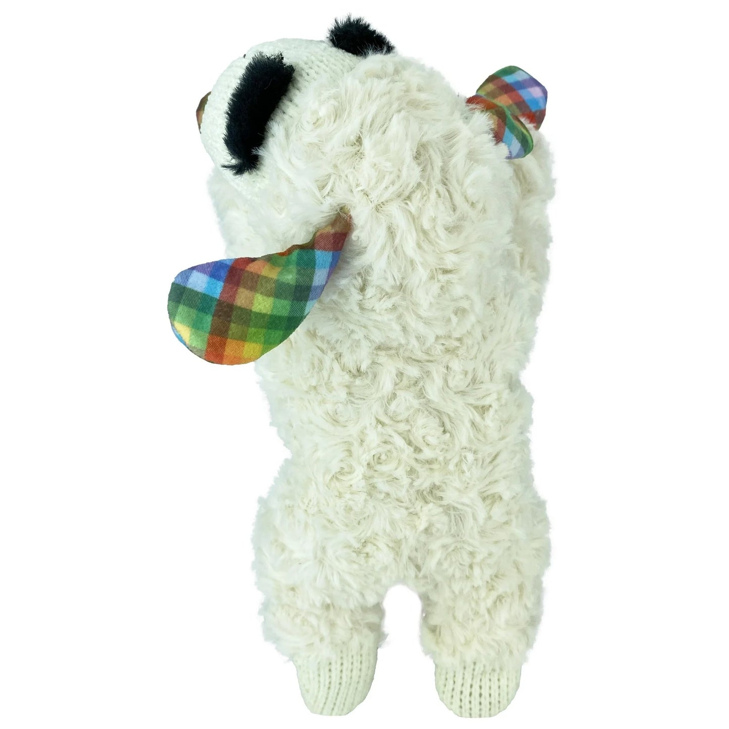 Lamb Chop Plush Dog Toy, Small, Plaid