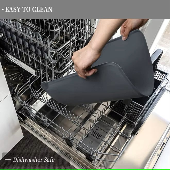 Anti-Slip Soft Silicone Dishwasher Safe Food Water Bowl Mat